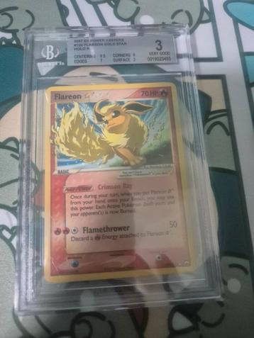 Flareon gold star #100 BGS 3 Ex Power Keepers  beschikbaar voor biedingen