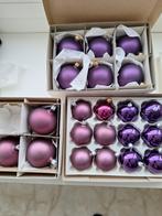 Kerstballen glas paars en paarsroze, Diversen, Ophalen of Verzenden, Zo goed als nieuw