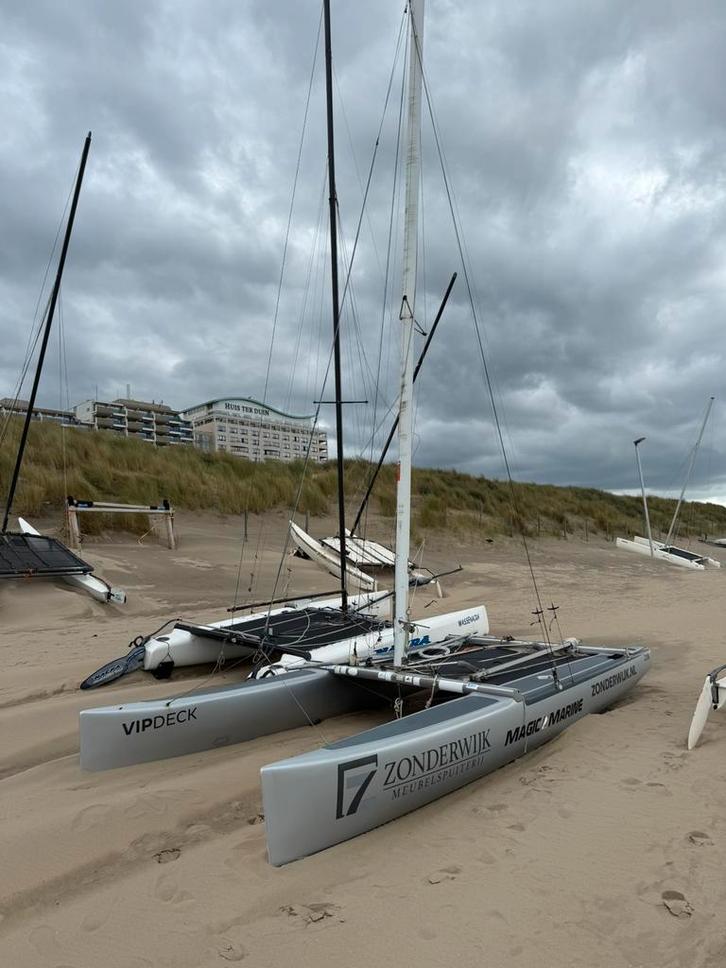 Nacra Inter 20 - Carbon Mast - Cattrack & Trailer, Watersport en Boten, Catamarans, Gebruikt, Diesel, Ophalen