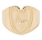 Gezocht; Anna Nina Love signet ring maat 14.5 of 15, Sieraden, Tassen en Uiterlijk, Ringen, Ophalen, Zo goed als nieuw, Dame, Goud