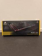 Corsair K55 RGB Gaming Toetsenbord, Computers en Software, Toetsenborden, Gaming toetsenbord, Ophalen of Verzenden, Zo goed als nieuw