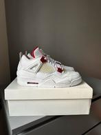 Jordan 4 “Metallic Red” 44,5, Wit, Nieuw, Ophalen of Verzenden, Sneakers of Gympen