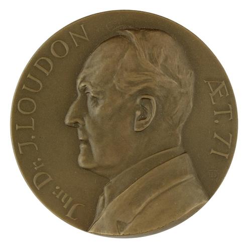 Penning Toon Dupuis : Jhr. Dr J. Loudon, 1937, Postzegels en Munten, Penningen en Medailles, Brons, Nederland, Verzenden
