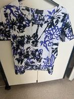 Zomer shirt blauw / wit / zwart maat 46 valt als 42/44, Blauw, Maat 42/44 (L), Ophalen of Verzenden, Zo goed als nieuw