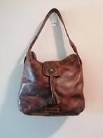 Micmacbags Bruine Leren Handtas, Ophalen of Verzenden, Gebruikt, Bruin, Handtas