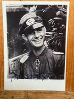 Ridderkruisdrager foto met handtekening, Ophalen of Verzenden, Landmacht, Duitsland, Foto of Poster