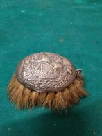 Zilveren kledingborstel met zeilschip afbeelding, Verzamelen, Retro, Ophalen of Verzenden