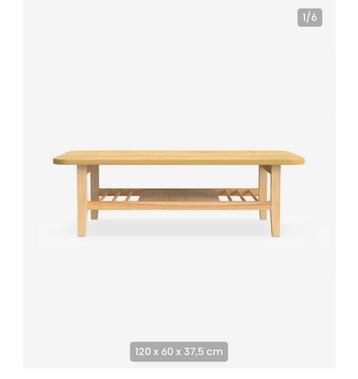 Massief dennenhouten Double-Decker Salontafel Nieuw in Doos beschikbaar voor biedingen