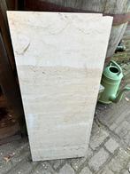 Travertin Terrastegels / Natuursteen, Tuin en Terras, Ophalen, Gebruikt, Terrastegels, Natuursteen