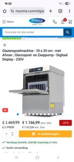 Maxima Glazenspoelmachine, Ophalen, Minder dan 10 liter, Nieuw, Vrijstaand
