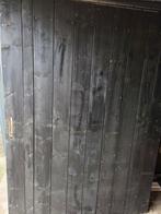Te koop brede zwarte poort /deur130cm  breed, Tuin en Terras, Ophalen, Zo goed als nieuw, 200 cm of meer, Looppoort