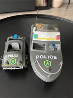 Playmobil politie boot en auto, Ophalen of Verzenden, Gebruikt