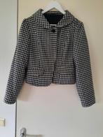 jasje / blazer zwart witte ruit, Maat 38/40 (M), Oxmox, Zwart, Ophalen of Verzenden