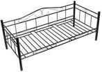 Bed, bedframe, / bedbank, metaal, zwart/donker grijs, Antiek en Kunst, Antiek | Meubels | Bedden, Ophalen