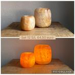 Alabaster Waxinelichthouders Set 12, Overige materialen, Wit, Nieuw, Ophalen of Verzenden