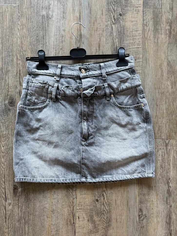 Gaaf spijkerrokje van Josh V, grijs, maat M, ZGAN!, Kleding | Dames, Rokken, Zo goed als nieuw, Maat 38/40 (M), Grijs, Boven de knie