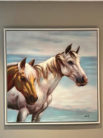 Klassiek Paardenschilderij van Youniq beschikbaar voor biedingen
