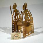 Gesneden hoorn visitekaarthouder, Antiek en Kunst, Curiosa en Brocante, Ophalen of Verzenden