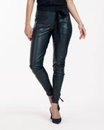 Studio Anneloes Margot broek indigo blauw faux leather mt L, Blauw, Maat 42/44 (L), Ophalen of Verzenden, Zo goed als nieuw