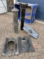 dakdoorvoer dakpan afvoerpijp, Doe-het-zelf en Verbouw, Dakpannen en Dakbedekking, Ophalen, Kunststof, Gebruikt, Zwart