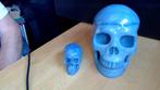 Skull 5"  +  2"  Aventurine blauw, Ophalen of Verzenden, Nieuw, Mens