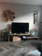 Mango Houten TV Meubel - Verstelbaar, Ophalen, 150 tot 200 cm, Teakhout, Zo goed als nieuw