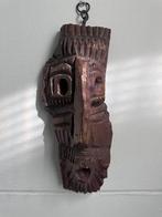 Heel oud massief houten wandbeeld cobra stijl, Ophalen of Verzenden