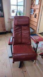 Lederen Relaxfauteuil Prominent en bijpassende 3 zits bank, Huis en Inrichting, Fauteuils, Ophalen, Minder dan 50 cm, Minder dan 75 cm