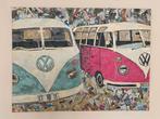 VINTAGE VOLKSWAGEN BUSJES SCHILDERIJ, Verzamelen, Ophalen, Zo goed als nieuw, Auto's