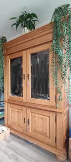 Grenen handgemaakte wandmeubel buffetkast, Ophalen, 200 cm of meer, Minder dan 150 cm, Grenenhout