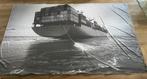 Fotodoek 180x305cm print vrachtschip Neptune Topaz Singapore, Gebruikt, Ophalen of Verzenden