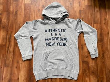 Hoodie van McGregor kleur grijs met blauwe opdruk, maat 176 beschikbaar voor biedingen