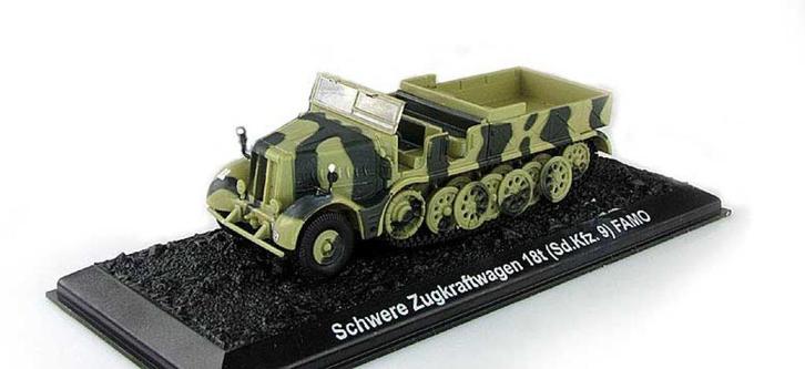 Sd Kfz 9 FAMO Half-Track Schwerer Zugkraftwagen Blitz72, Hobby en Vrije tijd, Modelbouw | Auto's en Voertuigen, Nieuw, Truck, 1:50 of kleiner