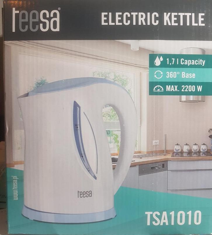 Teesa draadloze waterkoker (nieuw in doos), Witgoed en Apparatuur, Waterkokers, Nieuw, 1 tot 2 liter, Draadloos, Ophalen of Verzenden