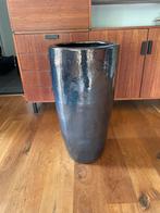Bonnenpot intratuin hoog 70x35 antraciet hoogglans, Tuin en Terras, Bloempotten, Rond, Binnen, Zo goed als nieuw, Aardewerk