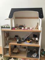 Leuk houten poppenhuis met meubels, Ophalen, Zo goed als nieuw, Poppenhuis