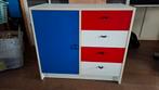Kleurrijk kastje met lades en deur, Ophalen, Gebruikt, 50 tot 100 cm, Minder dan 100 cm