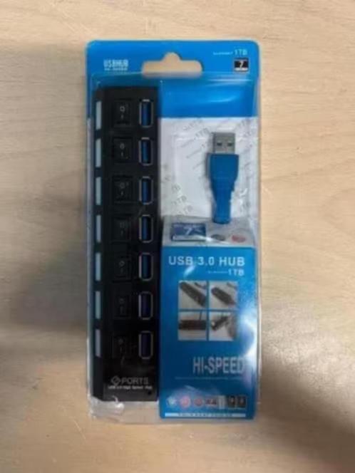 NIEUW! Hi speed 7ports multi oplaad adapter 1TB €13,99, Computers en Software, Laptop-opladers, Nieuw, Ophalen of Verzenden