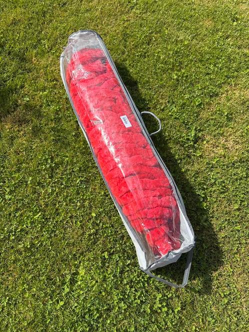 Rood Vliegengordijn Kattenstaart 100x230cm - Nieuw, Doe-het-zelf en Verbouw, Deuren en Horren, Nieuw, Overige typen, 215 cm of meer