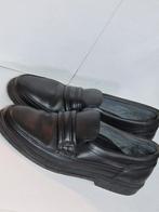 Zwarte Leren Loafers maat 44, Loafers, Zwart, Ophalen of Verzenden, Zo goed als nieuw