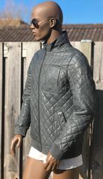 PME LEGEND exclusieve leren tussen jas met leren boorden (M), Kleding | Heren, Jassen | Winter, Maat 48/50 (M), ., Ophalen of Verzenden