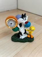 Sylvester and Tweety Bird klok, Looney Tunes., Looney Tunes, Ophalen of Verzenden, Beeldje of Figuurtje