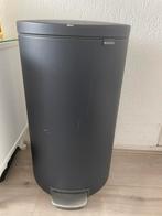 Brabantia pedaalemmer marine blauw, Kunststof, Gebruikt, Met pedaal, 50 tot 75 cm