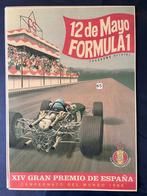 spaanse 12 de mayo furmula 1 poster 1968, Rechthoekig Staand, Ophalen of Verzenden, Zo goed als nieuw, Canvas of Doek