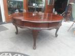 Antieke Salontafel met Lades - 113 cm Doorsnede, Huis en Inrichting, Tafels | Salontafels, Gebruikt, 50 tot 75 cm, Rond, Kersenhout