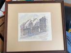 Aquarel R. Breetvelt Maastricht 1981. Zie foto’s., Antiek en Kunst, Kunst | Schilderijen | Klassiek, Ophalen of Verzenden
