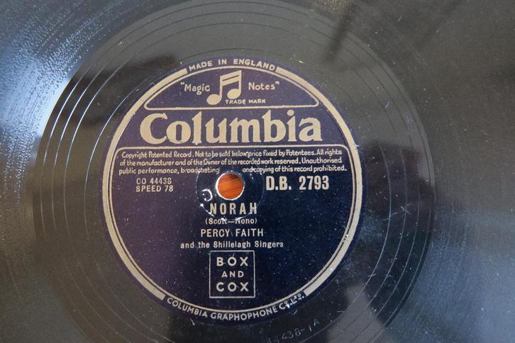 Percy Faith Norah Christmas In Killarney 78 toeren jukebox, Cd's en Dvd's, Vinyl Singles, Gebruikt, Overige typen, Overige genres