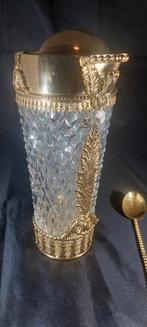 Kristallen Cocktail Shaker met Gouden Accenten, Ophalen of Verzenden