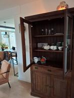 Mooie buffetkast met glazen deuren, Huis en Inrichting, Kasten | Dressoirs, Ophalen, Gebruikt, Glas, Landelijk