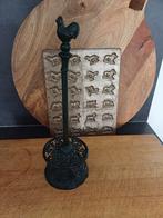 Brocante ijzeren keukenrolhouder kip groen, Antiek en Kunst, Verzenden